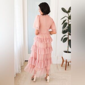Pretty in pink polka dot tulle dress